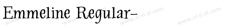 Emmeline Regular字体转换